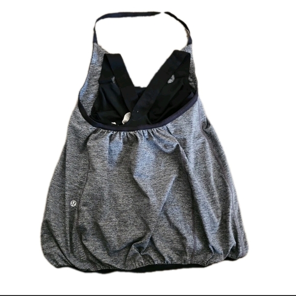 Lululemon Womens Gray Awareness Tank In Static Gray And Black Yoga Top 4 - Picture 10 of 13
